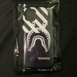 Black and white bape SHARK iPhone 11 case